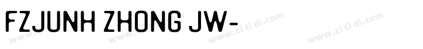 FZJUNH zhong jw字体转换